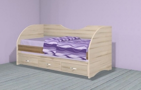 מיטת נוער מעוצבת - רהיטי טאצ' דיזיין
