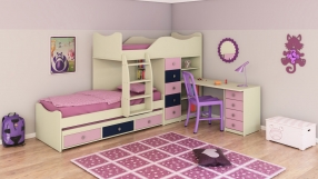 מיטת קומותיים לילדים - X0892
